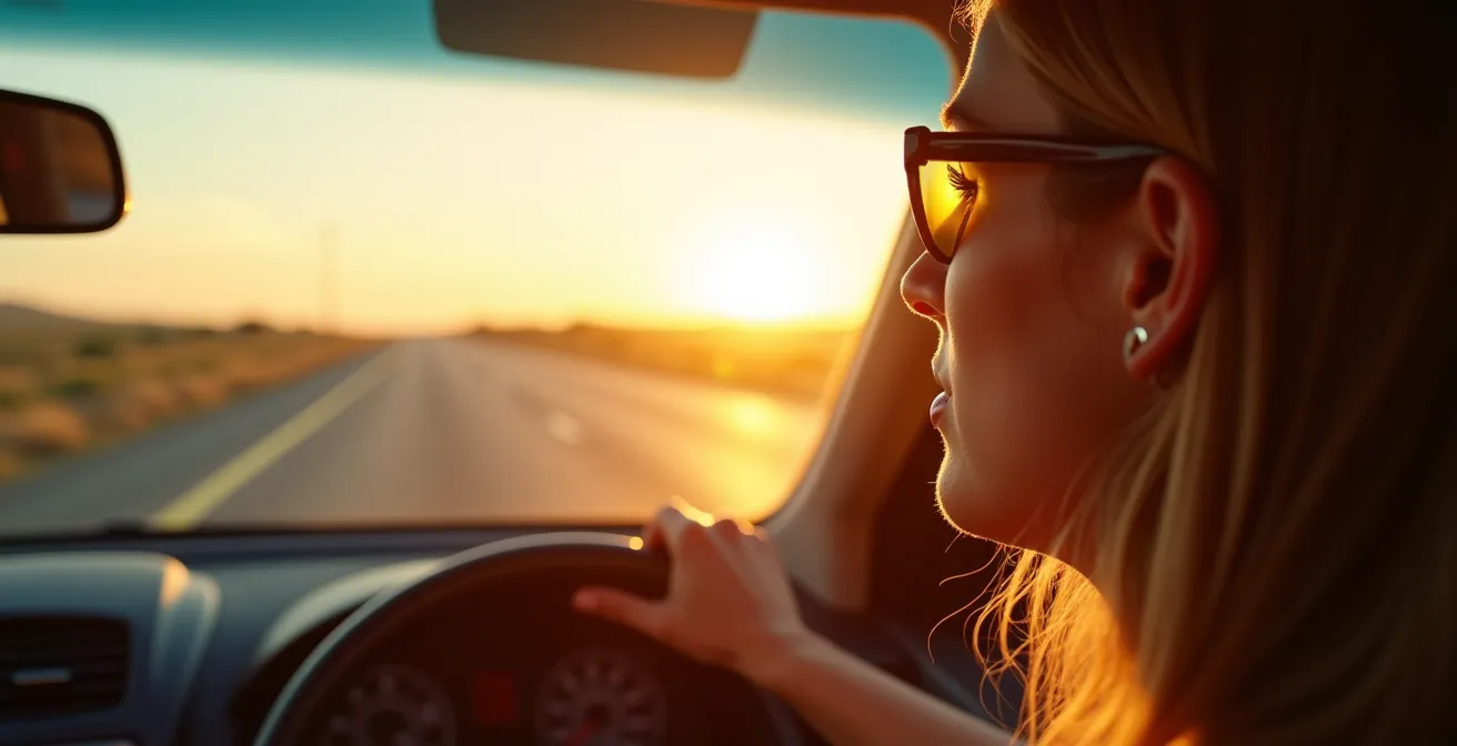 Comparaison visuelle des solutions solaires pour un long trajet en voiture