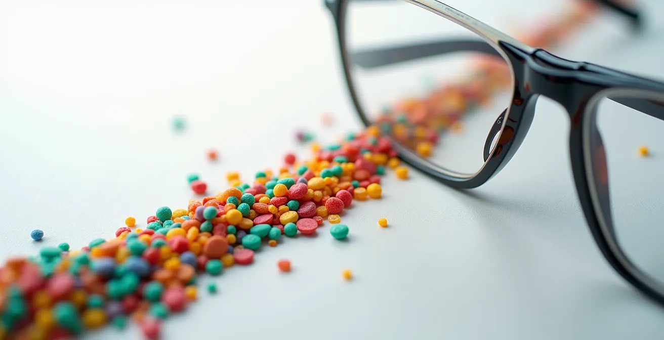 Processus de transformation de matériaux recyclés en montures de lunettes écologiques